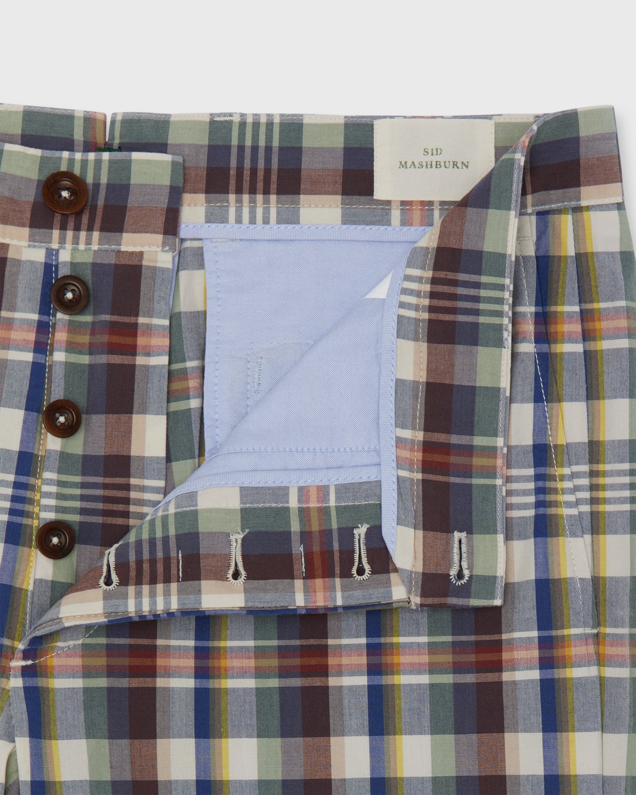 Field Pant in Navy/Bone/Orange Madras