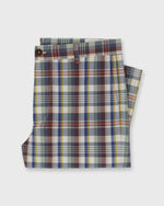 Load image into Gallery viewer, Field Pant in Navy/Bone/Orange Madras
