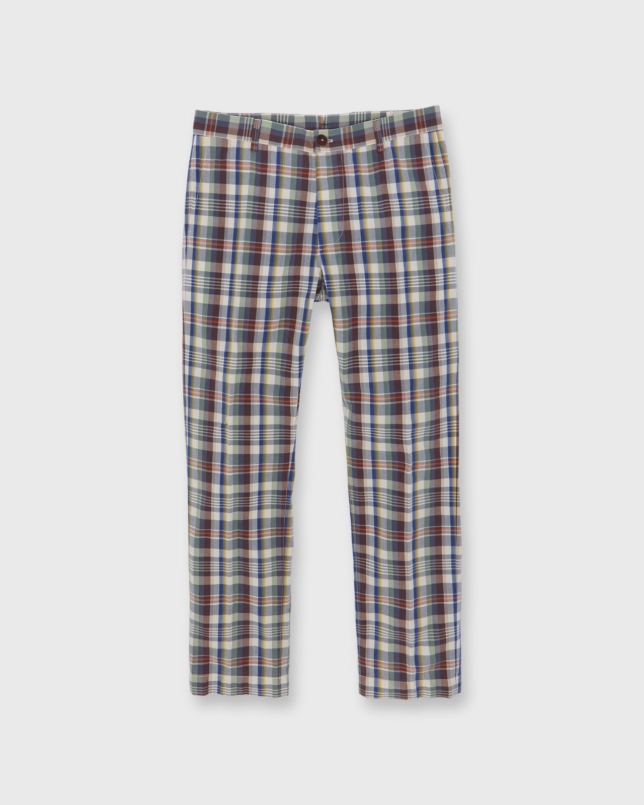 Field Pant in Navy/Bone/Orange Madras