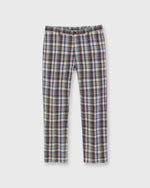 Load image into Gallery viewer, Field Pant in Navy/Bone/Orange Madras
