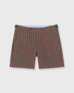 Load image into Gallery viewer, Side-Tab Field Short in Slate/Red/Yellow Square Jacquard
