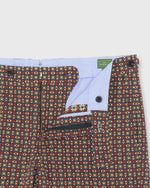 Load image into Gallery viewer, Side-Tab Field Short in Slate/Red/Yellow Square Jacquard
