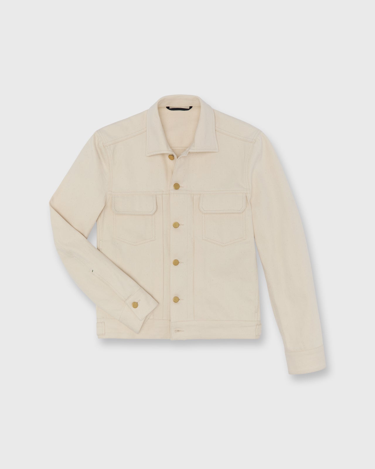 Plains Jacket in Natural Selvedge Denim