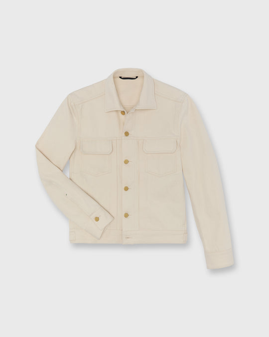 Plains Jacket in Natural Selvedge Denim