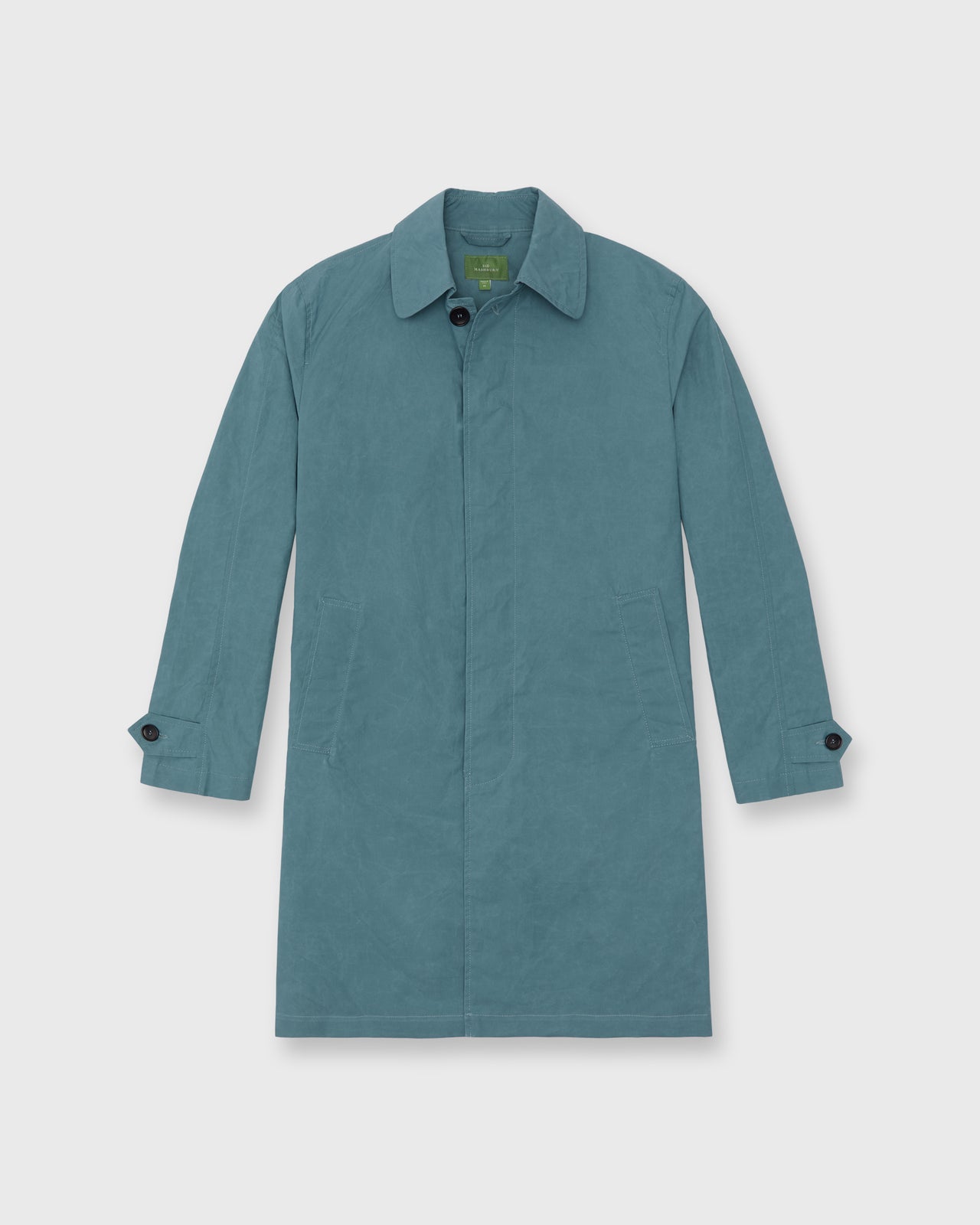 Traveler's Trench in River Dry Waxed Poplin