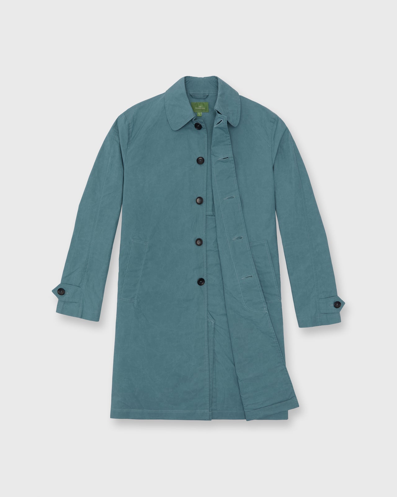Traveler's Trench in River Dry Waxed Poplin