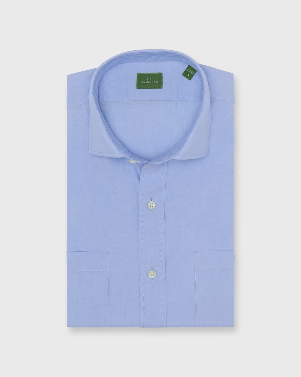 Long-Sleeved Marquez Shirt in Blue Cotolino