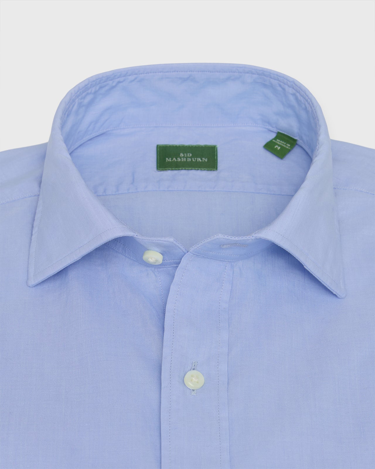 Long-Sleeved Marquez Shirt in Blue Cotolino