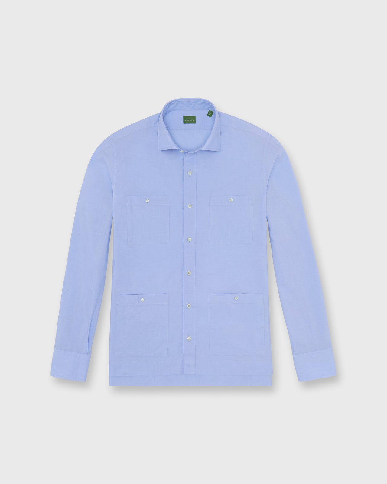 Long-Sleeved Marquez Shirt in Blue Cotolino