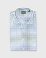 Load image into Gallery viewer, Otto Handmade Sport Shirt in Blue/Green Gingham Poplin
