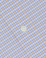 Load image into Gallery viewer, Otto Handmade Sport Shirt in Sky/Peach/White Check Poplin
