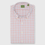 Load image into Gallery viewer, Made-to-Measure Shirt in Berry/Blue Tattersall Poplin
