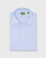 Load image into Gallery viewer, Otto Handmade Sport Shirt in Heather Sky Stripe Cotolino
