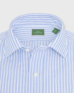 Load image into Gallery viewer, Otto Handmade Sport Shirt in Heather Sky Stripe Cotolino
