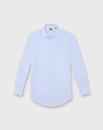 Load image into Gallery viewer, Otto Handmade Sport Shirt in Heather Sky Stripe Cotolino
