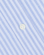 Load image into Gallery viewer, Otto Handmade Sport Shirt in Heather Sky Stripe Cotolino
