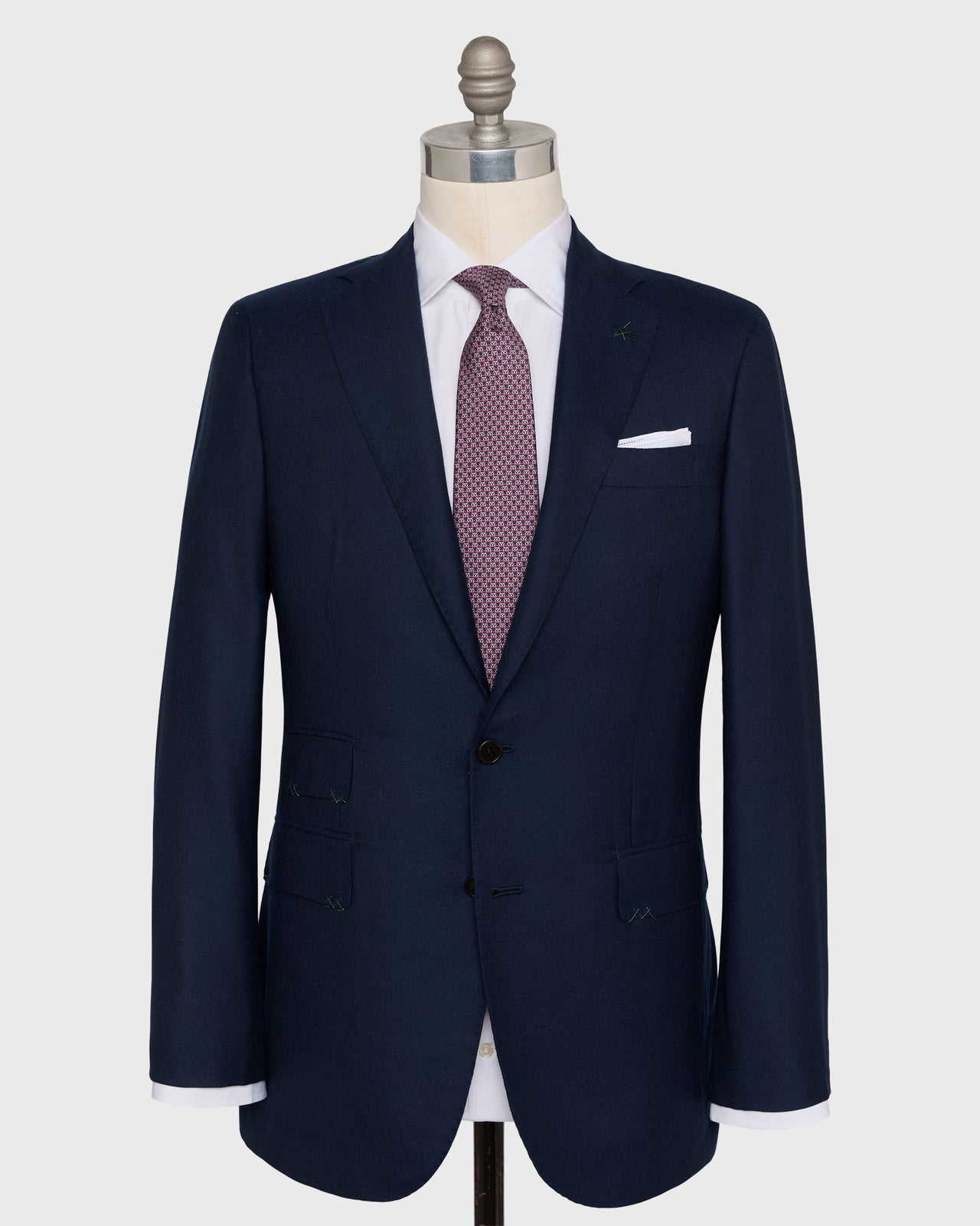 Kincaid No. 4 Jacket in Blue Cashmere Plainweave