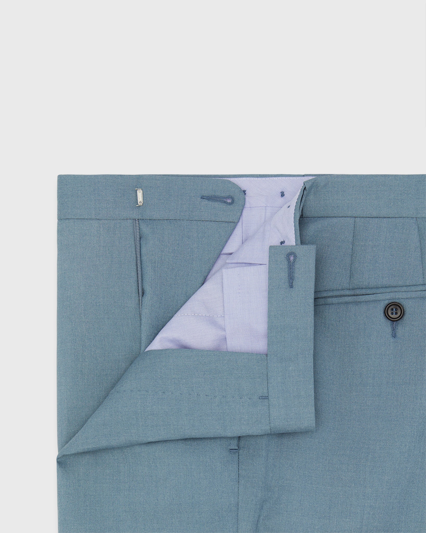 Side-Tab Dress Trouser in River Plainweave | Shop Sid Mashburn