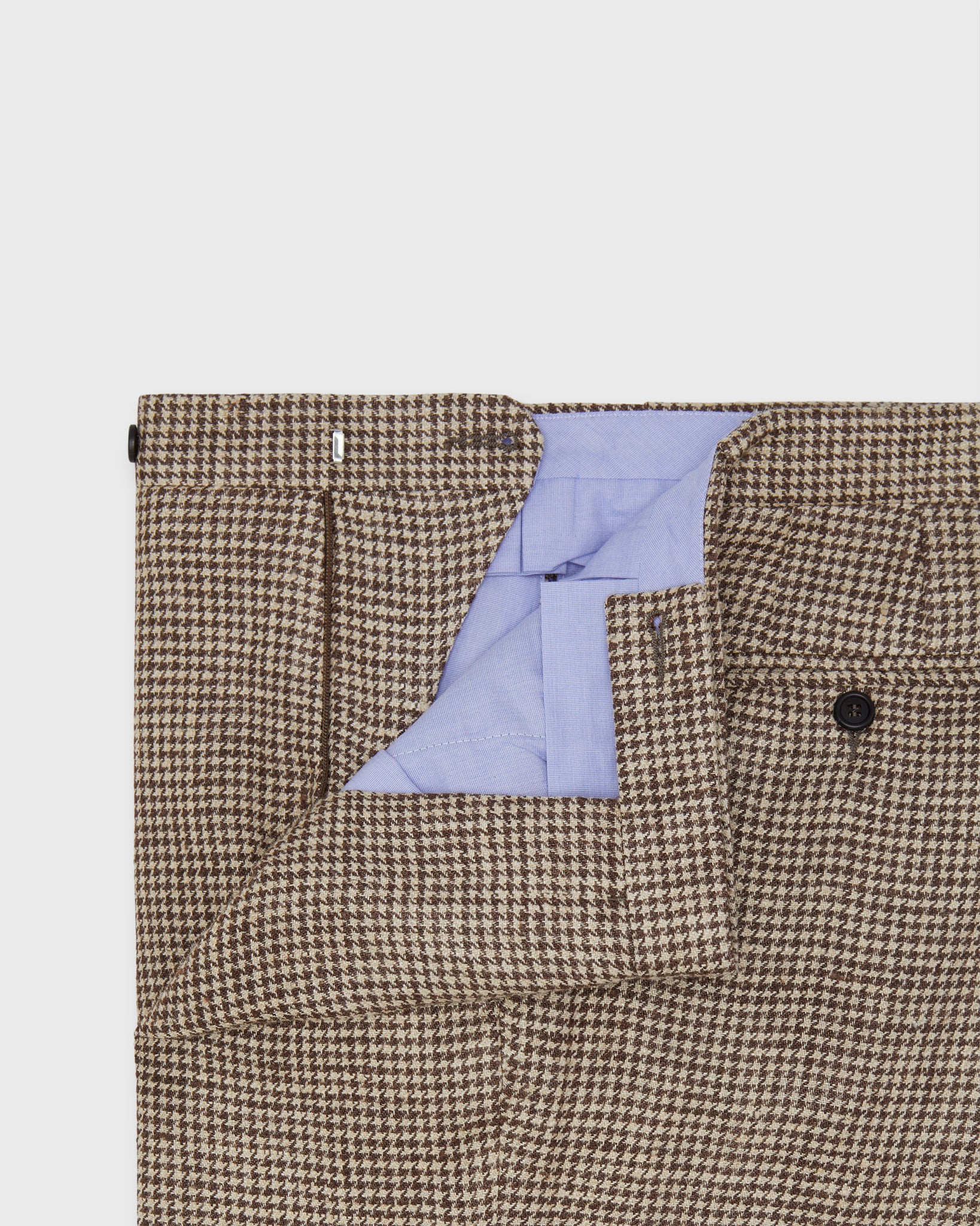 dressdundressd Tailored Trousers サイズ1 Side-Tab Dress Trouser in Chocolate/Oat Houndstooth Hopsack | Shop