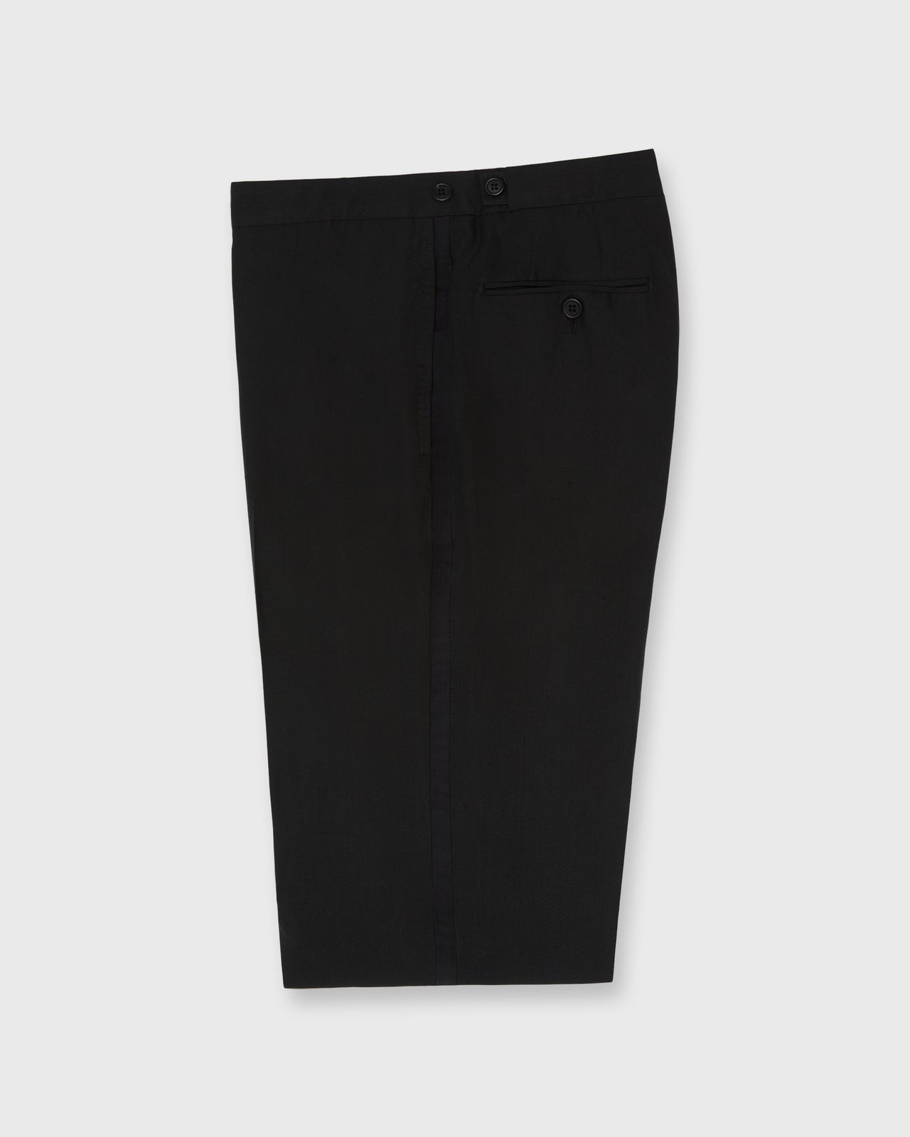 Kincaid No. 3 Tuxedo in Black Dupioni Silk Plainweave