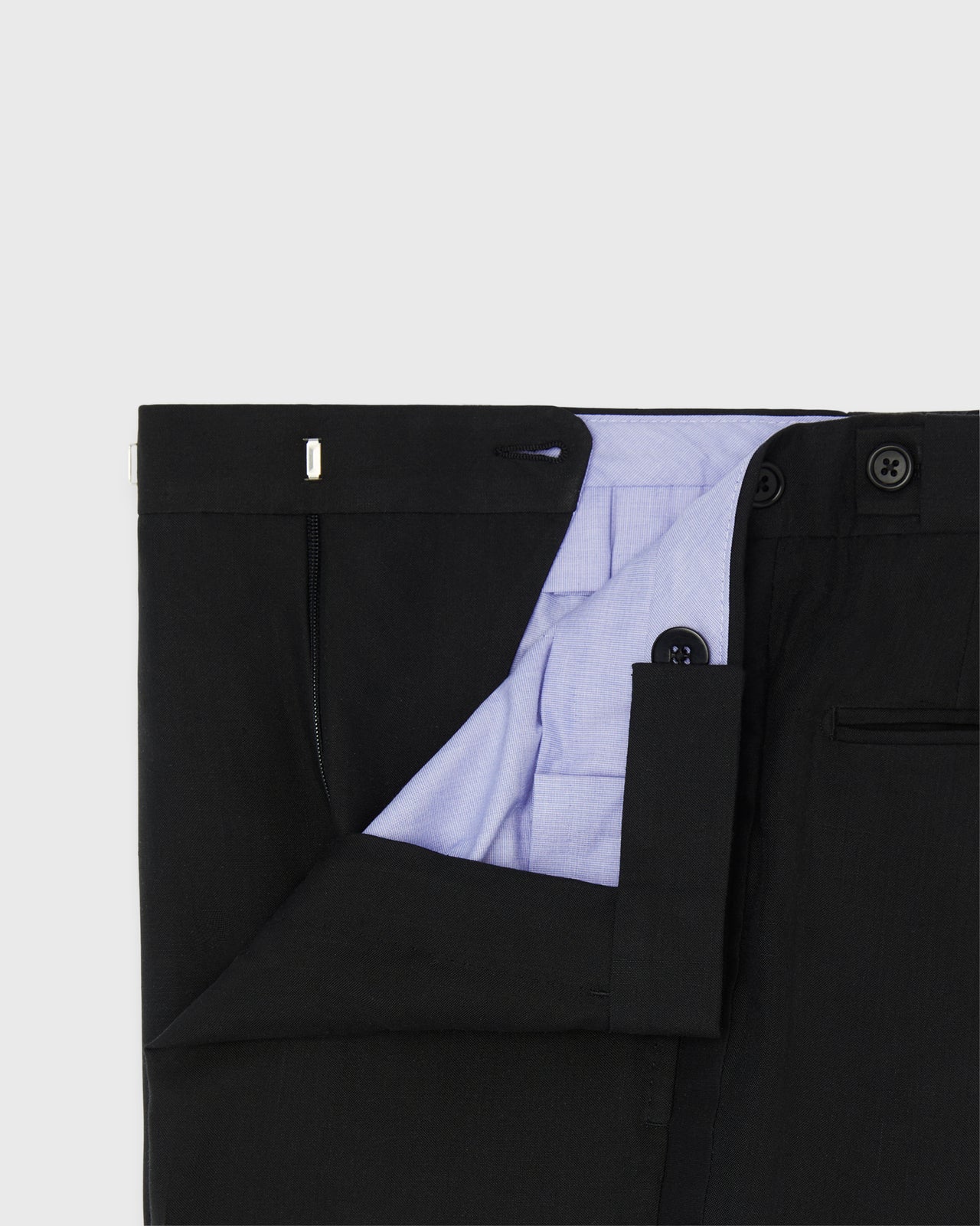 Kincaid No. 3 Tuxedo in Black Dupioni Silk Plainweave
