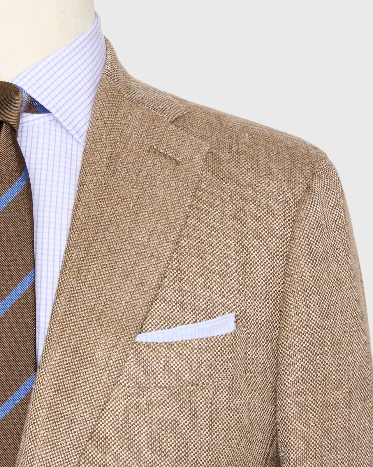 Virgil No. 3 Jacket in Mocha/Oat Hopsack