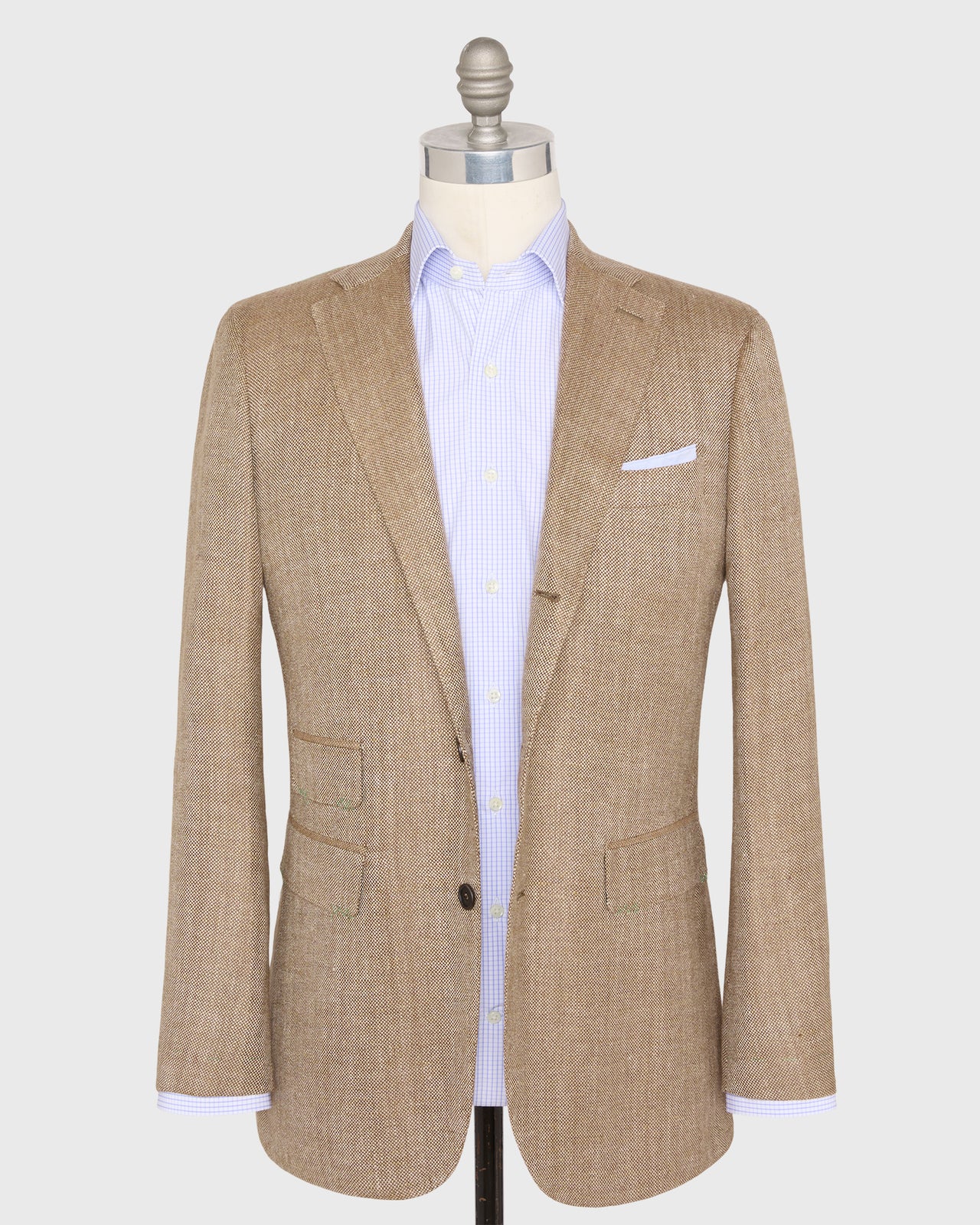 Virgil No. 3 Jacket in Mocha/Oat Hopsack