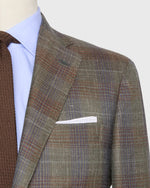 Load image into Gallery viewer, Virgil No. 4 Jacket in Olive/Blue/Brown Plaid Twill
