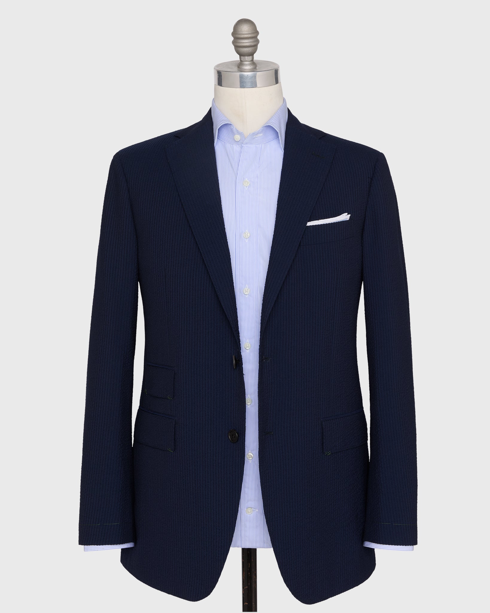 Kincaid No. 3 Suit in Navy Seersucker | Shop Sid Mashburn