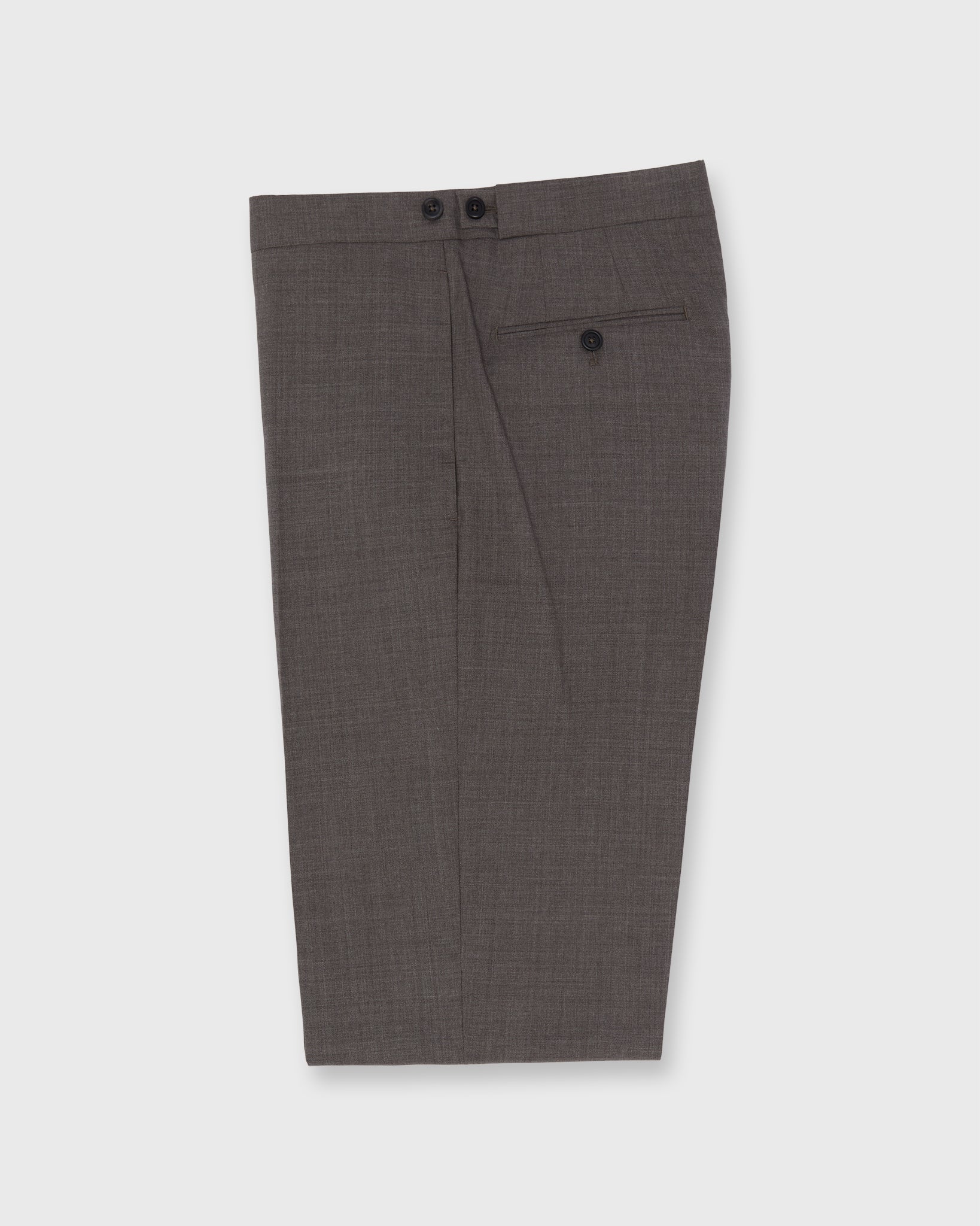 Side-Tab Dress Trouser in Mocha Tropical Wool | Shop Sid Mashburn