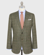 Load image into Gallery viewer, Virgil No. 3 Jacket in Olive/Pink/Bone Windowpane Hopsack
