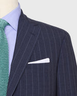 Load image into Gallery viewer, Virgil No. 3 Suit in Airforce/Sky Chalk Stripe Plainweave
