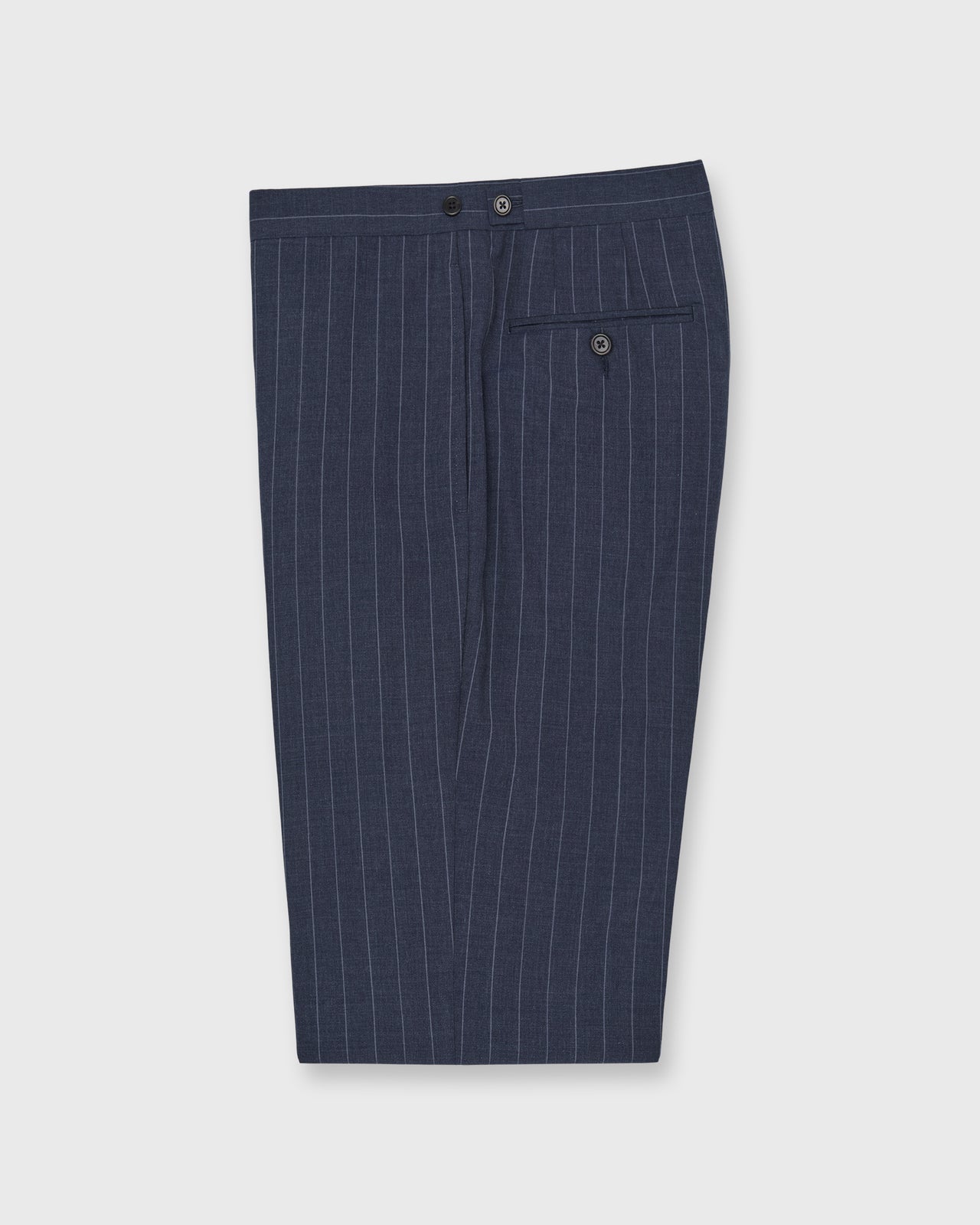 Virgil No. 3 Suit in Airforce/Sky Chalk Stripe Plainweave