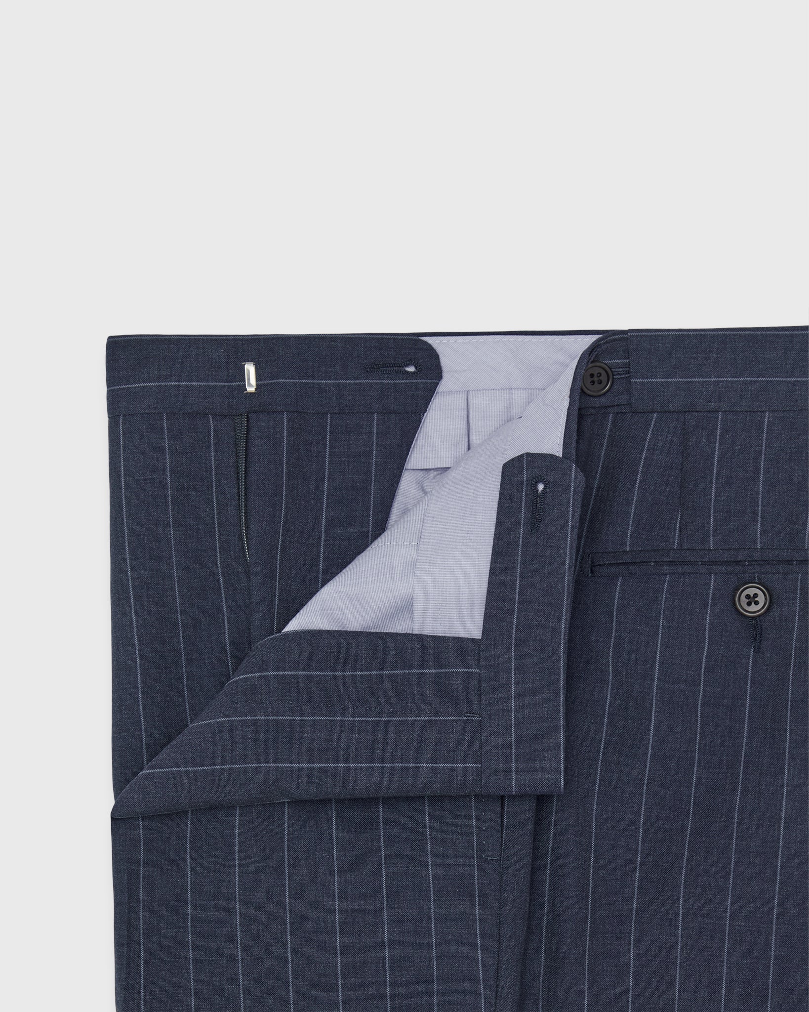 Virgil No. 3 Suit in Airforce/Sky Chalk Stripe Plainweave | Shop