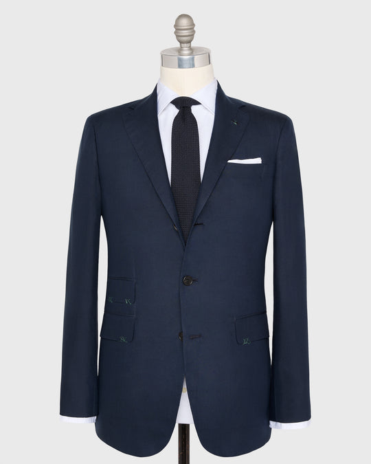 Virgil No. 4 Suit in Midnight Dupioni Silk