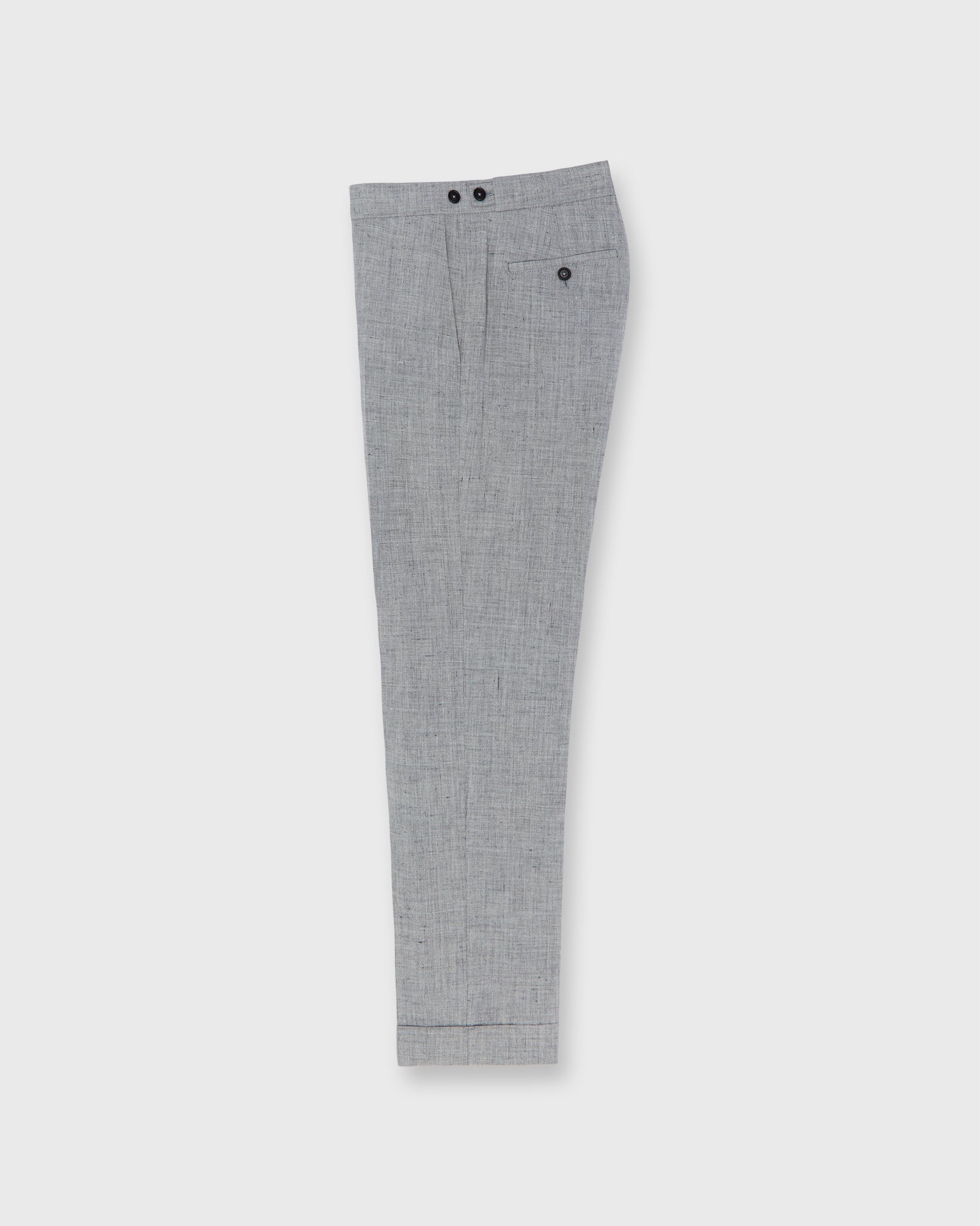 Ghost Trouser in Pearl Grey Rustic Hopsack | Shop Sid Mashburn