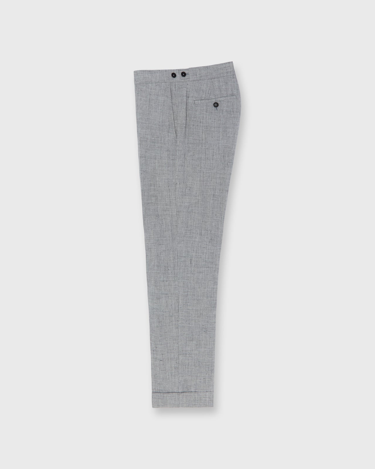 Ghost Trouser in Pearl Grey Rustic Hopsack
