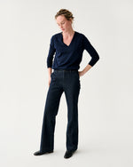 Load image into Gallery viewer, Lindy Trouser Jean in Indigo Stretch Denim
