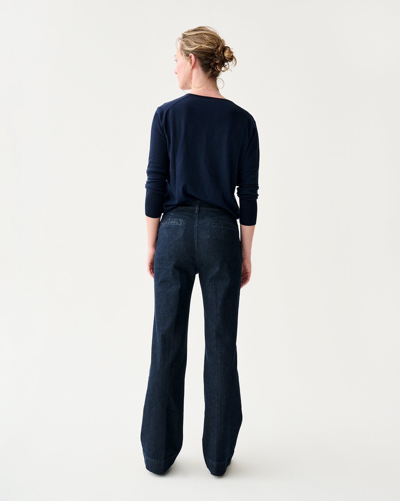 Lindy Trouser Jean in Indigo Stretch Denim