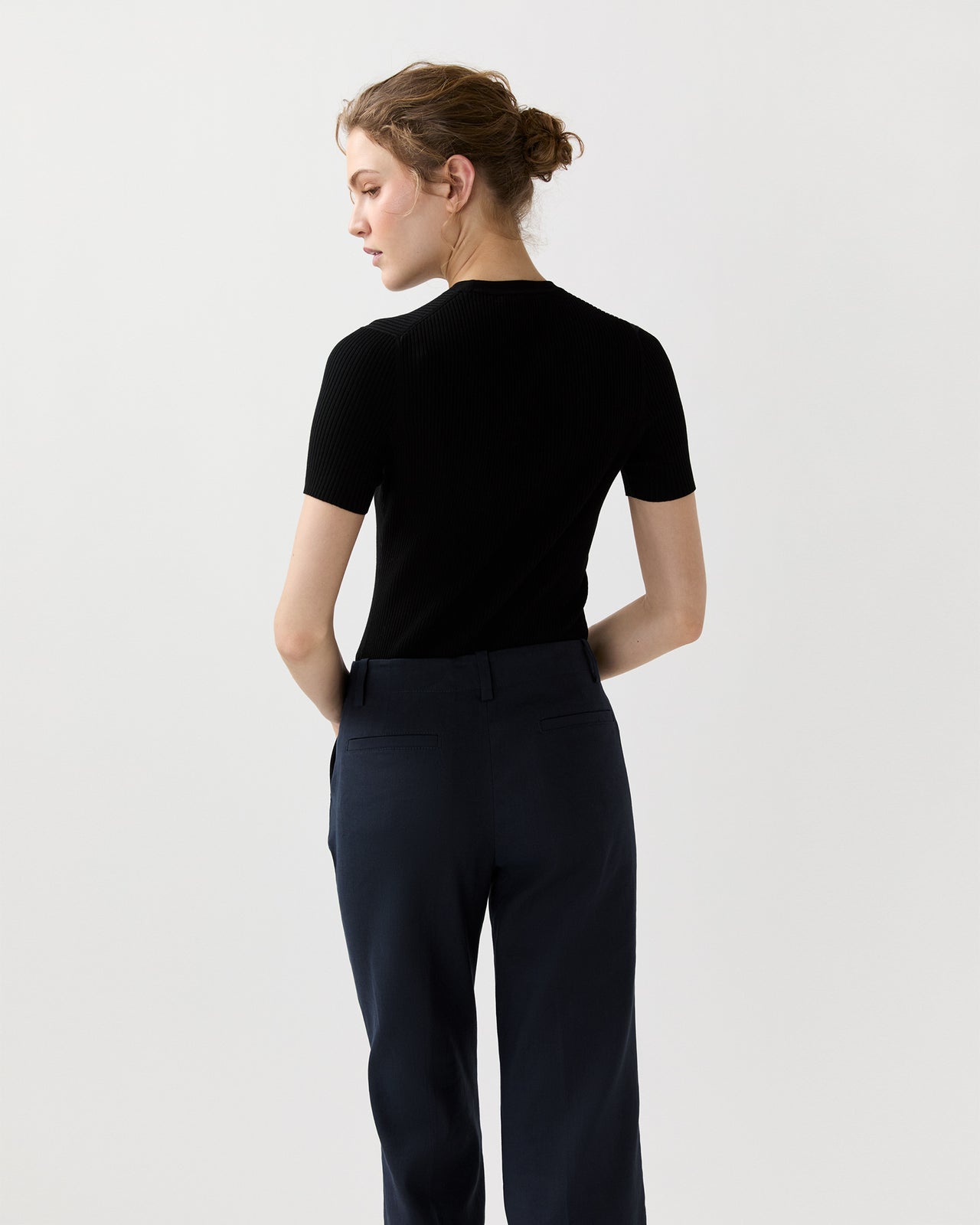 Nia Tee in Black Cotton