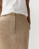 Load image into Gallery viewer, Tyler Skirt in Flax Linen Twill
