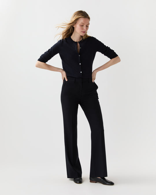 Lane Pant in Navy 3-Ply Plainweave