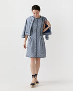 Load image into Gallery viewer, Blythe Dress in Blue/Multi Bouclé Knit
