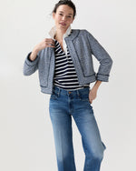 Load image into Gallery viewer, Kitsy Jacket in Blue/Multi Bouclé Knit
