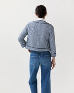 Load image into Gallery viewer, Kitsy Jacket in Blue/Multi Bouclé Knit
