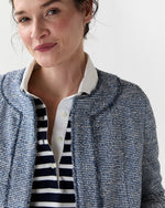 Load image into Gallery viewer, Kitsy Jacket in Blue/Multi Bouclé Knit
