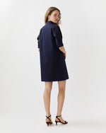 Load image into Gallery viewer, Violetta Dress in Navy Poplin
