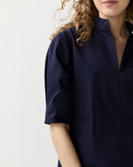 Load image into Gallery viewer, Violetta Dress in Navy Poplin
