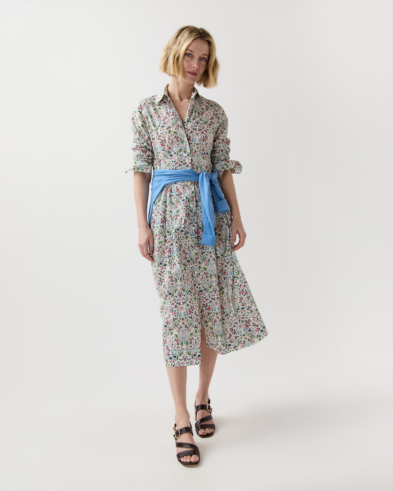 Classic Shirtwaist Dress in Alabaster/Multi Tapestry Liberty Fabric