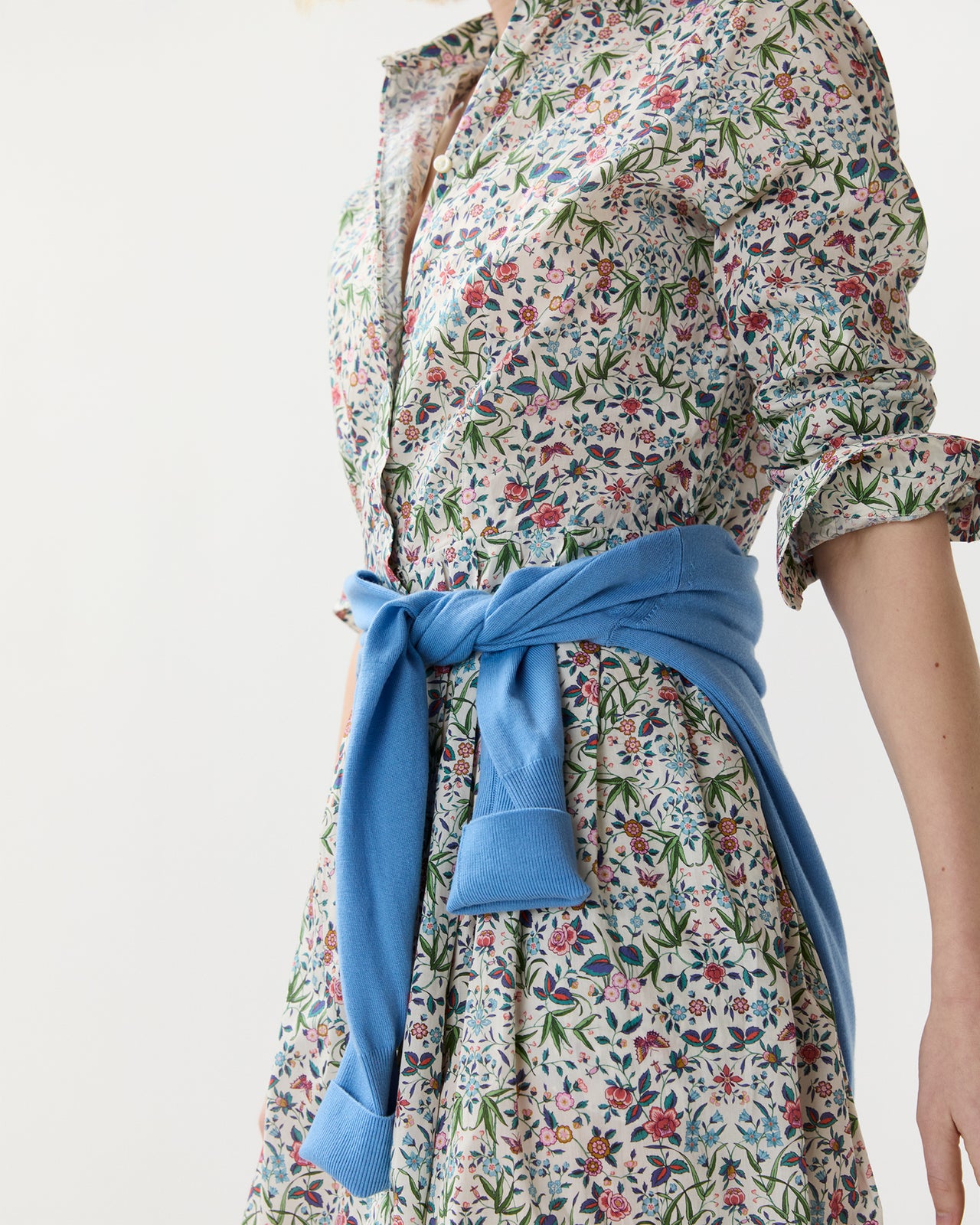 Classic Shirtwaist Dress in Alabaster/Multi Tapestry Liberty Fabric
